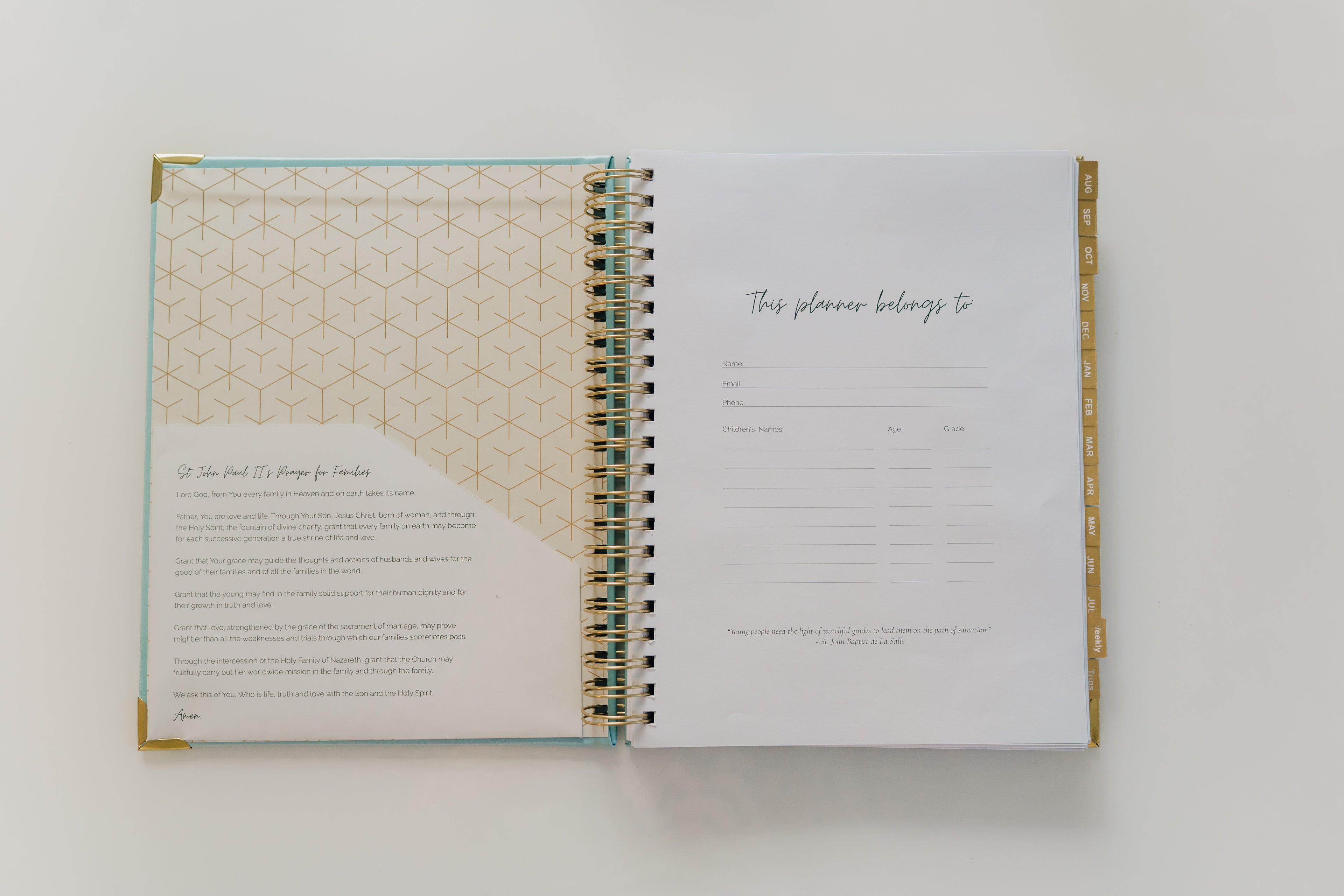 PRE-ORDER: Homeschooling for Catholic Parents Academic Planner