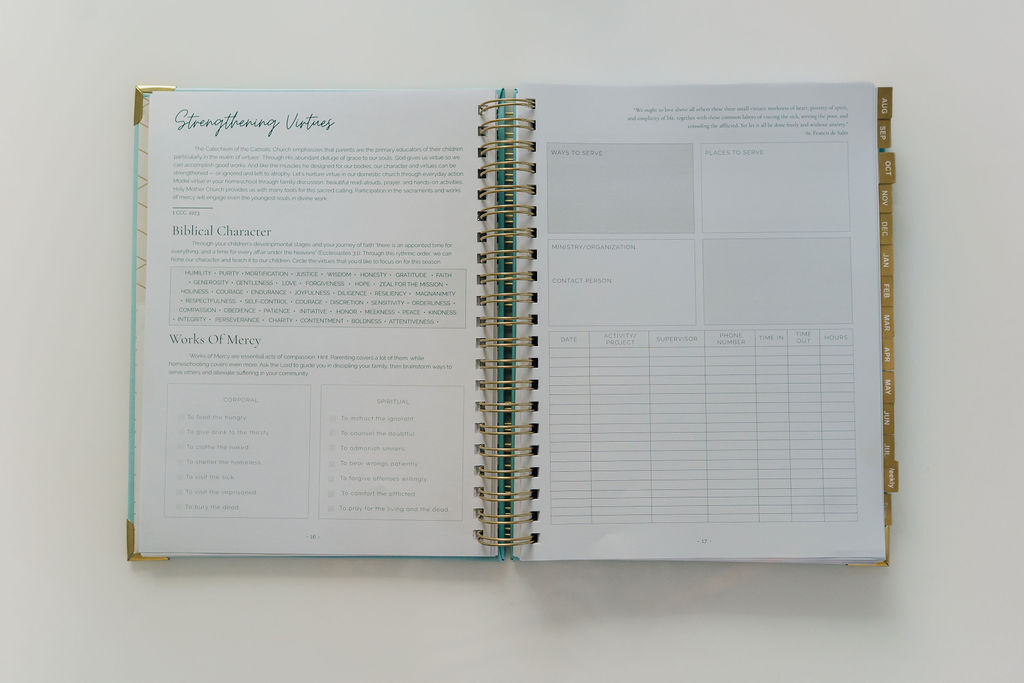 PRE-ORDER: Homeschooling for Catholic Parents Academic Planner